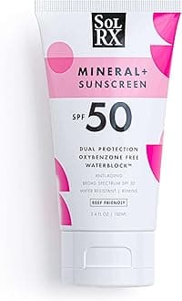 SolRx WaterBlock Matte Zinc Sunscreen, SPF 50, 3.4 oz tube