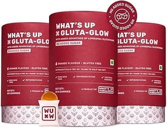 Gluta-Glow Gummies | Liposomal Glutathione Supplement with Vitamin C for Radiant Skin Tone | Depigmentation | Detoxification | 90 Days | Men & Women | No Added Sugar