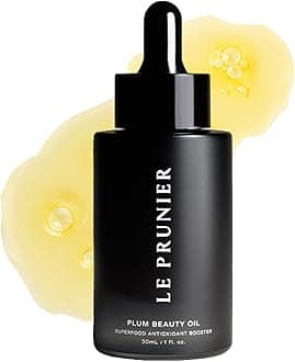 Le Prunier Plum Beauty Oil – Superfood Antioxidant Facial Oil | Vegan, Non-Comedogenic, Multi-Use Moisturizing Oil for Face, Hair & Body | Hydrating, Clean, Cruelty-Free Skincare | 1 fl oz