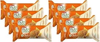 NutriChoice Oats Orange 2.64oz (75g) - Breakfast & Tea Time Snacks - Crunchy, Healthy and Delicious (Pack of 8)