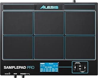 Sample Pad Pro | Percussion and Sample-Triggering Instrument With Responsive Dual Zone Rubber Pads, Active Blue LED Illumination, Expansion options for 2 more Triggers and 200+ Built-in Sounds