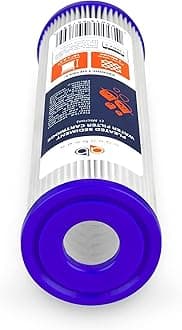 Aquaboon 1 Micron 10" x 2.5" Pleated Sediment Water Filter Cartridge | Universal Replacement for Any 10 inch RO Unit | Compatible with R50, 801-50, WFPFC3002, WB-50W, WHKF-WHPL, 25-Pack