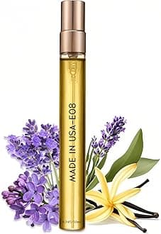 PUREAMOR Pheromones Perfumes for Women &Men, Baby Powder Perfume Oil, Powdery Scent, Advanced Fragrance Pheromone Perfumes,0.34oz Travel Size Perfume Spray(E08)