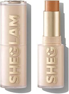SHEGLAM Skin Magnet High Coverage Foundation Stick Longwear Medium Face Makeup for All Skin Types-Almond