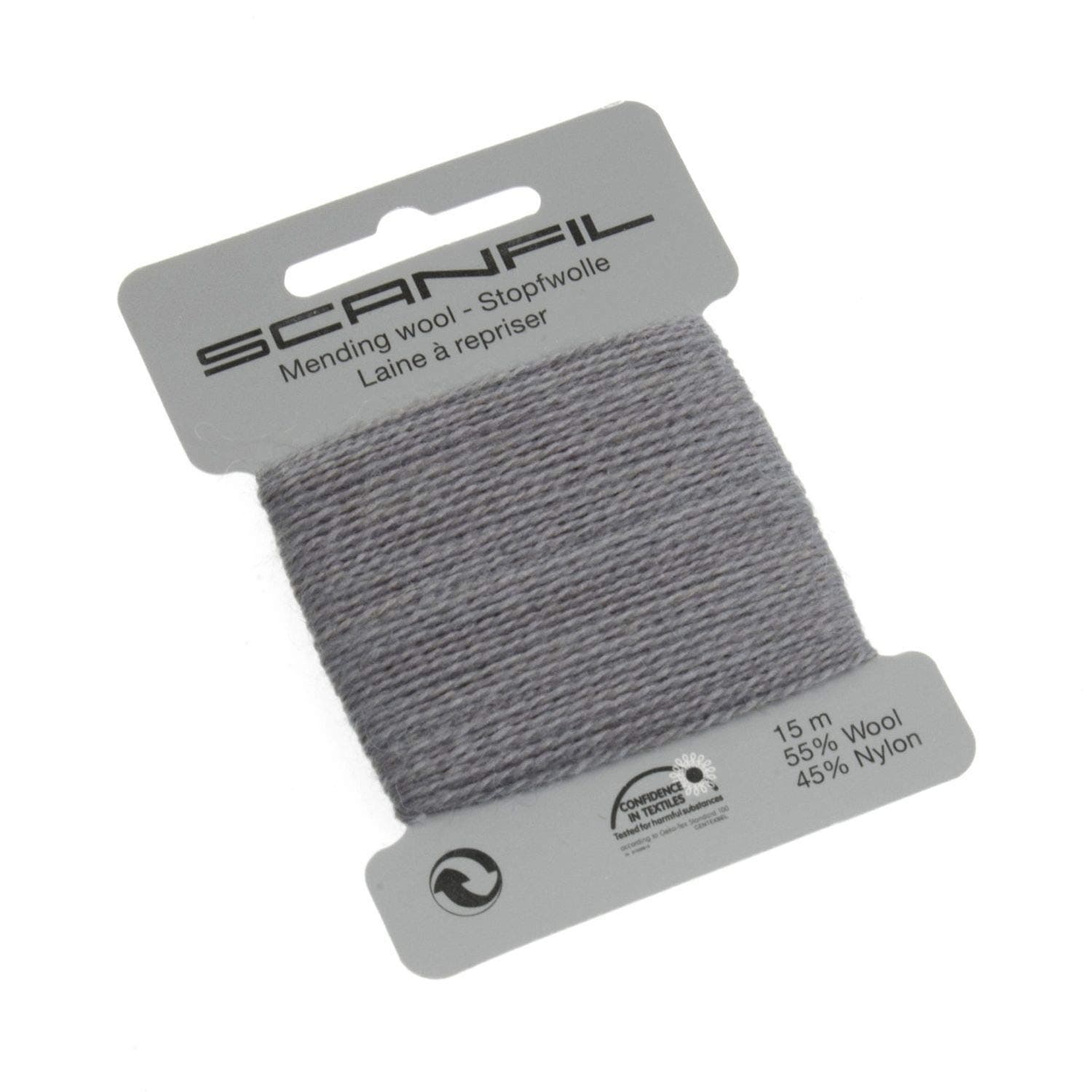 Scanfil40020-052 Darning Thread, Grey, 15 m