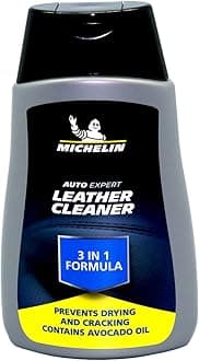 Michelin 3-in-1 Leather Cleaner with Avocado Oil – Cleans, Conditions, and Protects Leather in Cars, Furniture, and Accessories – Prevents Drying, Cracking, Fading – Premium Cleaning Solution 250ml
