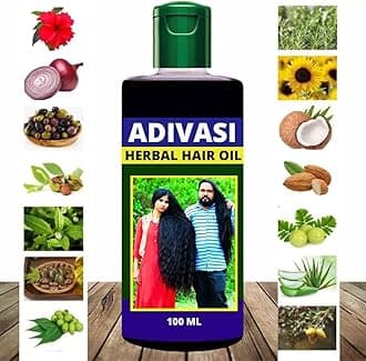 DESHCO Aadiivasi Hair Growth Oil 100 ML Ayurvedic Herbal Kesh tel with Natural Rosemary((100 ML) (100 ML, Pack of 2)
