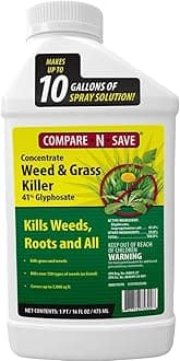 Compare-N-Save Glyphosate Concentrate Grass & Weed Killer Herbicide, 16-ounce
