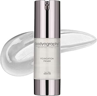 Foundation Primer (Clear): Anti-Aging Salon Makeup Primer w/ Vitamin E, A, Jojoba, Grapeseed Oil, 1 oz