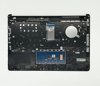 Replacement Upper Case Palmrest for HP 14Z-DK 14-DK 14-CF 14S-CF 14-DF Series Laptop Non-Backlit Keyboard Assembly Top Cover Touchpad L24818-001 Gray