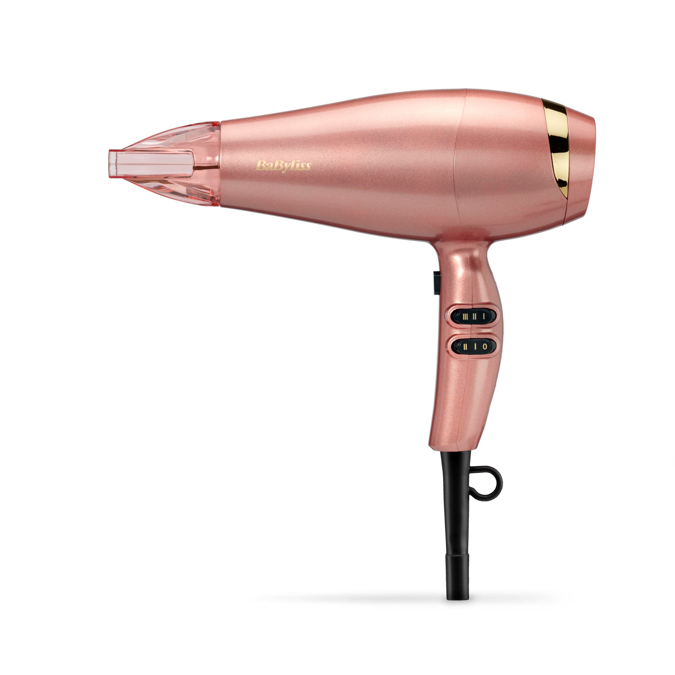 Rose Gold Hair Dryer - 2100W Professional Ionic Blow Dryer, Lightweight Travel Hairdryer, Fast Drying Ceramic Hair Dryer, 3 Heat & 2 Speed Settings, Rose Gold, 5336U