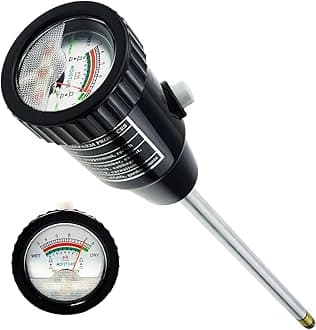 Durable Soil pH & Moisture Meter with Long Probe 11.6 inches (295mm) Gardening Tools for Home Garden Orchard Vineyard Lawn Farm Indoor & Outdoor Use pH range of 3.0 to 8.0 (No Battery needed)