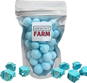 Freeze-Dried Candy Salt Water Taffy 2 oz - Cut To Bite Sized Pieces - Ships In Box - Deliciously Crunchy, Intense Flavor, Lightweight Snack (Blue Raspberry)