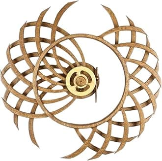 Kinetic Energy Rotating Windmill Wood Carving Wall Ornaments, Infinity Kinetic 3D Art Wall Hanging Rotating Windmill for Living Room Office Decoration