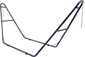 Sunnydaze Decor Universal Double Hammock Stand Only - 550-Pound Capacity - Heavy-Duty Hammock Stand for Outside - Fits 9 to 14 Foot Hammocks - Blue