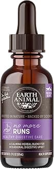 Earth Animal Apothecary Liquid Supplement - No More Runs Herbal Remedies for Dogs & Cats - 2 fl oz