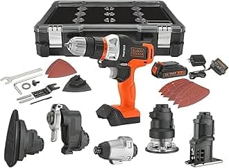 Black & Decker BDCDMT1206KITC Matrix 6 Tool Case & Tool Combo Kit