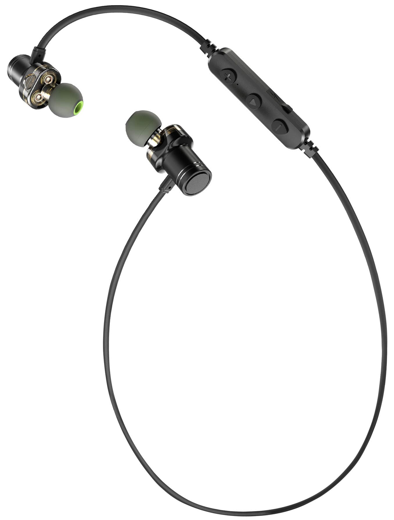 Red Lemon Dhoom Pro D200 Bluetooth Wireless Dual Dynamic Drivers in-Ear Sports Headphone – Active Black