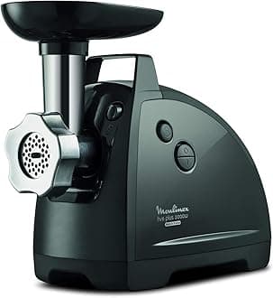 MOULINEX Meat Mincer | HV8 Plus 4IN1 Meat Grinder | 2000 Watts | Black | Stainless Steel | 2 Years Warranty | ME682827
