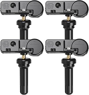 9L3Z-1A189-A TPMS Sensor Tire Pressure Sensor Set of 4 Compatible with Ford F150 F250 F350 Escape Explorer Mustang Edge Fusion Lincoln MKT MKC MKS 9L3Z1A189A,CM5T1A150AA,DE8T1A180AA TPMS-12 315 MHz