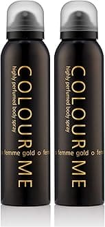 Gold Femme Perfume for Women. 150ml Body Spray, Luxury Fragrance - Womens Perfume, Long Lasting Fragrance for Women by Milton-Lloyd (Pack of 2)
