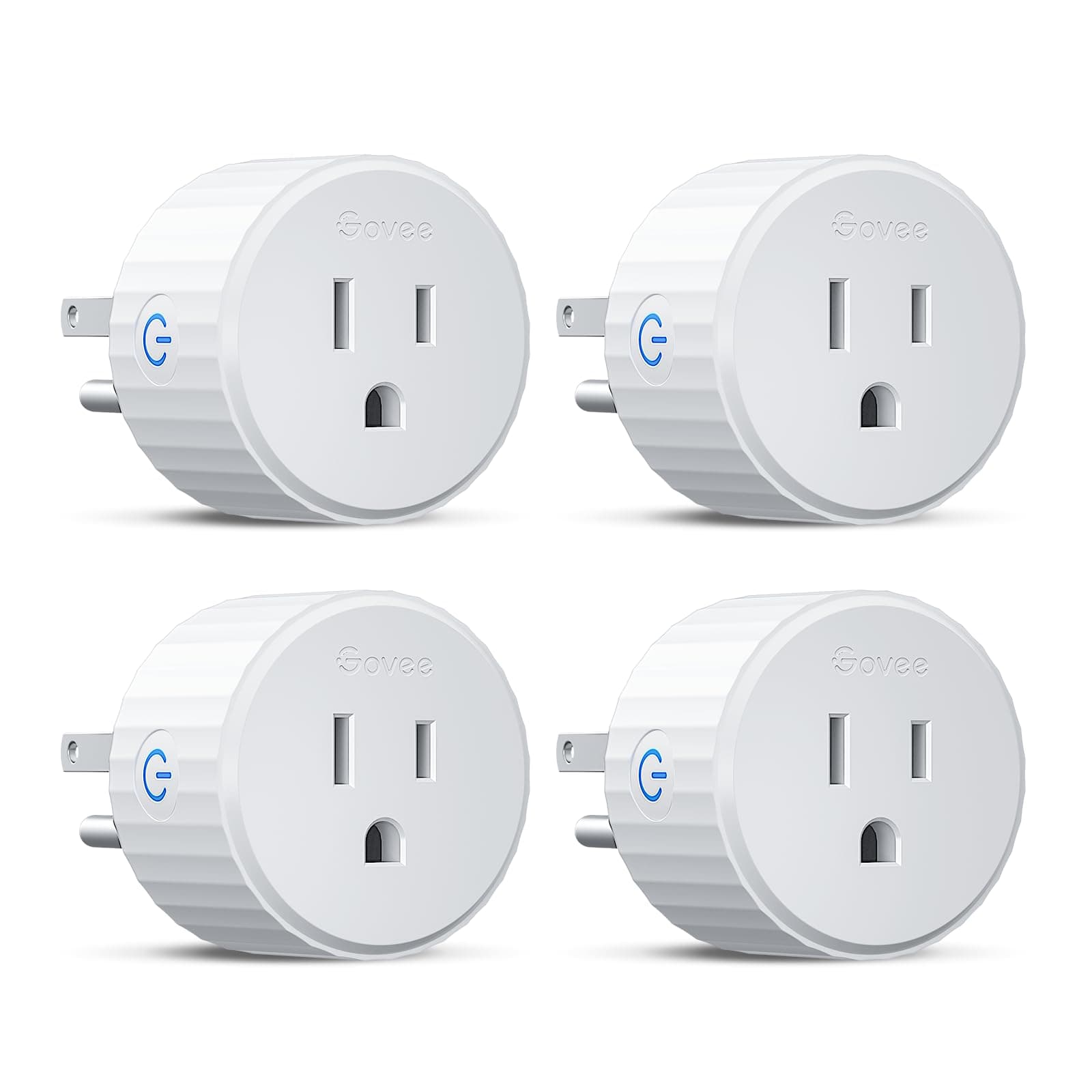 Smart Plug, WiFi Plugs Work with Alexa & Google Assistant, Smart Outlet with Timer & Group Controller, WiFi Outlet for Home, No Hub Required, ETL & FCC Certified, 2.4G WiFi Only, 4 Pack