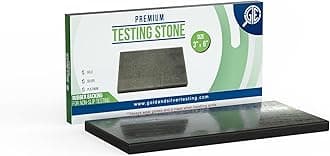 Testing Stone for Gold, Precious Metal Test Acid Silver Jewelry Tester Scratch Value Purity Scrap Platinum Detecting Tool Goldsmithing Tools Portable Making Detection Solutions Stones Coins Antique