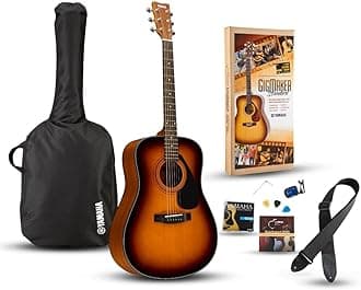 Yamaha ヤマハ Gigmaker スタンダード アコースティックギター Pack, Tobacco Brown Sunburst アコースティックギター アコギ ギター (並行輸入)