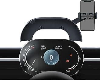 Car Phone Holder for Mini Cooper F54 F55 F56 F57 with Control Display Dashboard, 360° Rotatable Phone Mount for All 4-6.9 Inches Smartphones, Right (Not Supported All Countryman F60/R61)