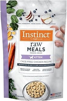 Instinct Raw Meals Freeze-Dried Kitten Chicken Cat Food, 9.5 oz. Bag