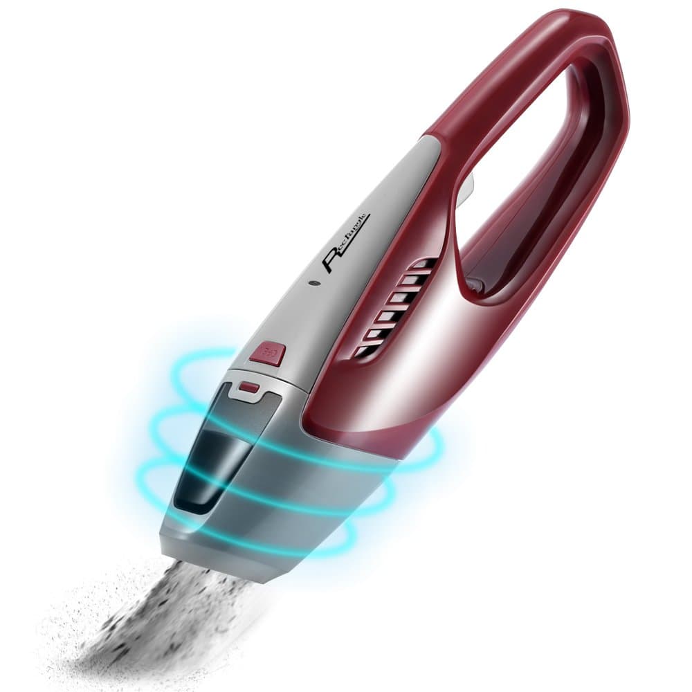 Rectangle Clean (11 X 3 X 2.8 Mini Cordless, Portable Dust Buster, Handheld Vacuum Cleaner Car House 1500Pa Strong Suction High Power, USB Rechargeable, Convenient Dry Use Red