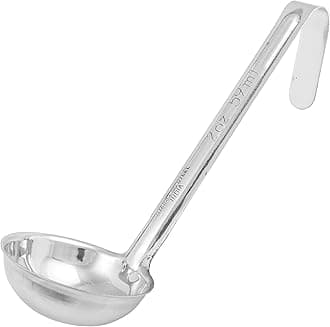 Winco One Piece Stainless Steel Ladle, 2 Ounce, 6"