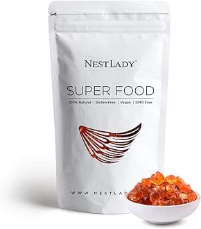 NESTLADY Natural Wild Peach Gum Edible Peach Blossom Tears Tao Jiao Peach Resin