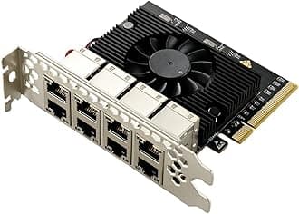 IO CREST PCIe to 8 Ports Gigabit Ethernet Network Adapter, Supports Windows 11/10/8.1/8/7, Win Server 2022/2019/2016, Linux