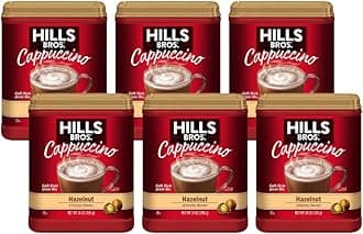 Hills BrosCappuccino Hazelnut 14 Ounce (Pack of 6)
