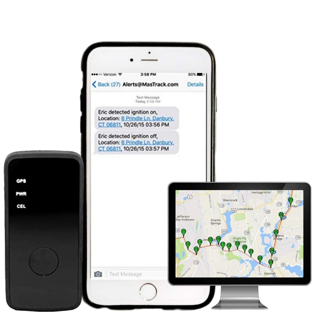 MasTrack - Portable Tracker, Real Time Personal Tracking Device Track Your Teens & Loved Ones – Includes Free Live GPS Tracking [Service not Included]