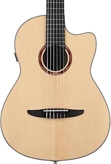 Yamaha NCX3 NT Cutaway Acoustic-Electric Nylon-String Classical Guitar With Reinforced Carrying Bag, Natural