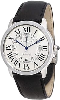 Cartier Ronde Solo Automatic Silvered Opaline Dial Men's Watch WSRN0022