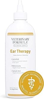 Clinical Care Ear Therapy, 8 oz. - Cat and Dog Ear Cleaner - Helps Soothe Itchiness and Clean The Ear Canal of Debris and Buildup