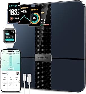 Apex Smart WiFi Body Fat Scale, Digital Bluetooth Bathroom Scale for Body Weight, BMI, Heart Rate, Water Weight, with Pregnancy & Baby Mode, 400 lb