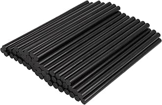 X AUTOHAUX 50 Pcs 7mm x 150mm Hot Glue Sticks Auto Body Paintless Dent Removal Repair Black for Car