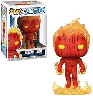 Funko Pop! Marvel: Fantastic Four - the Human Torch Torch - Collectable Vinyl Figure - Gift Idea - Official Merchandise - Toys for Kids & Adults - Comic Books Fans - Model Figure for Collectors