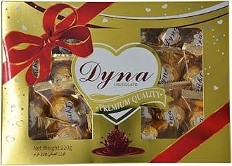 Dyna Chocolate Paper Box - 20 12X220GM (4089) | Assorted Chocolate Collection | Premium Chocolates in Gift Box | Perfect for Gifting, Parties & Events