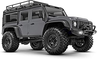 TRX-4M 1/18 LD Land Rover Defender Scale Crawler Silver with 4WD RTR Battery / Charger