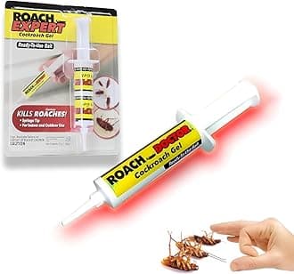Roach Expert Cockroach Gel Bait 30g – Ready-to-Use Roach Killer Gel with Syringe Applicator for Indoor & Outdoor Use in Kitchen, Bathroom, Office, and Warehouse