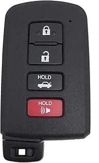 Horande Smart Replacement Key Fob Cover Case fit for 2019 2018 2017 Toyota Highlander Avalon Camry Corolla RAV4 Keyless Entry Key Fob Shell