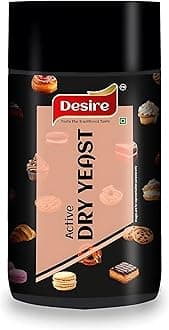 Desire Baker's Active Dry Yeast 75 Grams | Perfect for Bread, Pizza Dough, Cakes & More | Instant Dry Yeast