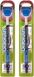 Orabrush Tongue Cleaner (Colors May Vary) Pack of 2