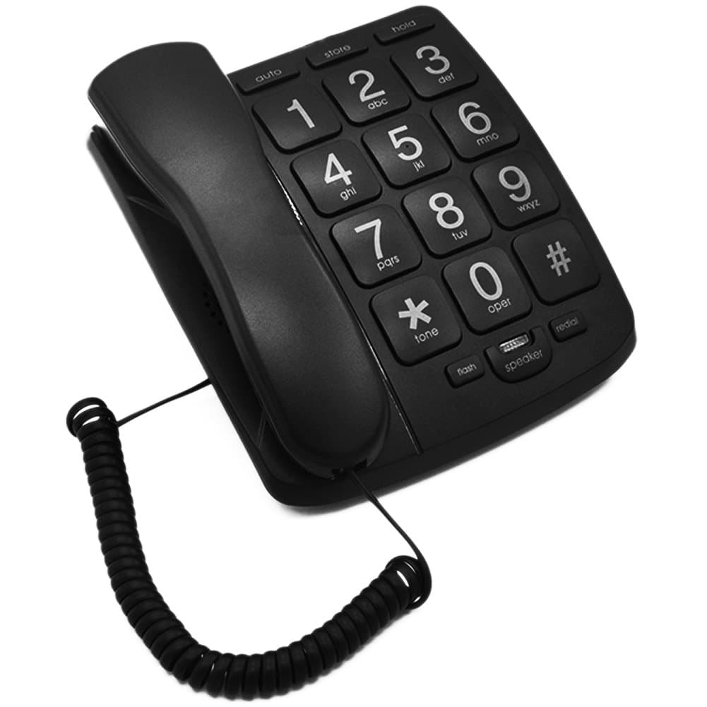 Big Button Corded Phone for Elderly( Wall moutable)