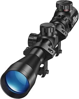 EZshoot 3-9x40 Rifle Scope Red Green Illuminated Rifle Scope with Mounts